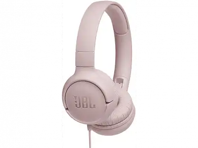 Auriculares - JBL Tune 500, Pure Bass Sound, Micrófono, Plegables, Control volumen, Rosa