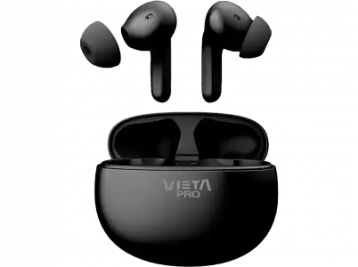 Auriculares True Wireless - Vieta Pro Dual, Hasta 21 h, ANC -23dB, Negro