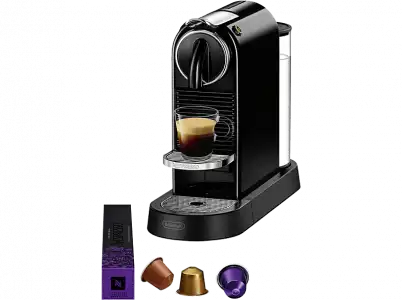 Cafetera de cápsulas - Nespresso® De Longhi Citiz EN167.B, 19 bares, Negro