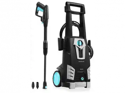 Hidrolimpiadora - Cecotec HidroBoost 1800, Alta Presión, 1800W, 468 l/h, 135 bar, Negro