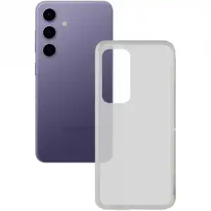 Ksix Funda Flexible Antihuellas Compatible Carga Inalámbrica Transparente para Samsung Galaxy S24+