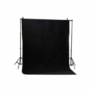 Soporte De Fondo + Telón De Fondo Negro 3x6m Br-d246 Bresser