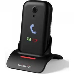 Swissvoice S28 Teléfono para Mayores Negro