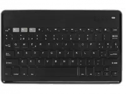 Teclado inalámbrico - SilverHT Wireless Bluetooth, Universal, Carga Micro USB, Gris