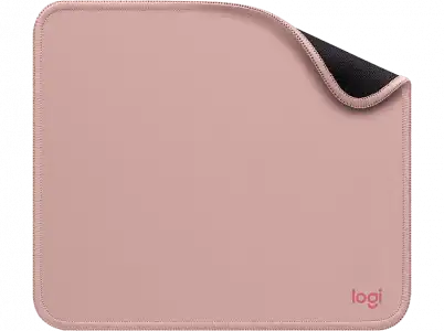 Alfombrilla ratón - Logitech Mouse Pad Studio Series, Nylon/ PoliésterCaucho, Rosa