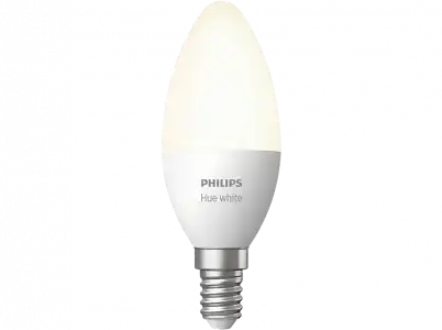 Bombilla Inteligente - Philips Hue B39 E14, Luz Cálida Regulable, 40W, Compatible con Alexa y Google Home