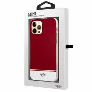 Carcasa Cool Para Iphone 12 Pro Max Licencia Mini Cooper Rojo