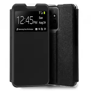 Cool Funda Flip Cover Liso Negra para Xiaomi Redmi Note 12