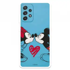 Funda Oficial de Disney Mickey y Minnie Beso Clásicos Disney para Samsung Galaxy A52 5G