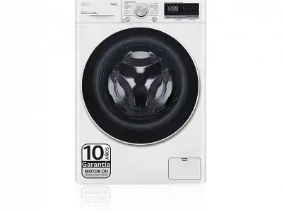 Lavadora carga frontal - LG F4WV5012S0W, Serie 500, 12 kg, 1400 rpm, AI Direct Drive™, TurboWash™, Blanco