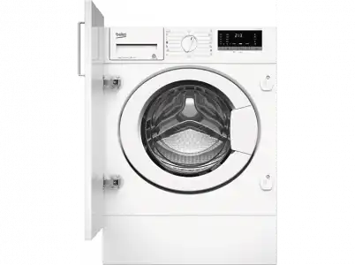 Lavadora integrable - Beko WITV 8612 XW0R, 8 kg, 1200 rpm, SteamTherapy™, AntiCrease®, Blanco