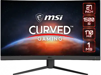 Monitor gaming - MSI G27CQ4 E2, 27" WQHD, Curvo, 1 ms, 170 Hz, FreeSync Premium, Negro