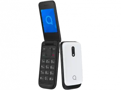 Móvil - Alcatel 2057, Pure White, Para mayores, 2.4" QVGA, MTK6261D, 970 mAh, Bluetooth, Radio FM, Nucleus