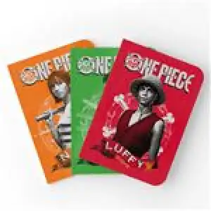 Pack 3 cuadernos A5 One Piece Luffy, Zoro y Nami