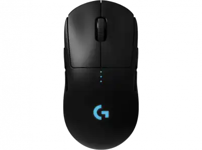 Ratón gaming - Logitech G Pro, Inalámbrico, 1 ms, 25.600 ppp, 80 g, HUB, Negro