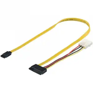 SI-Seleccion Cable Adaptador SATA a Molex 4 Pines Macho/Macho 50cm