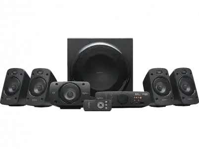 Sistema de altavoces - Logitech Surround Sound Speakers Z906, Potencia total 5x 67 W + 165 W, Alámbrica, Negro