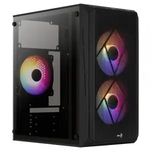 Aerocool CS107V2 FRGB USB 3.0 con Ventana Negra