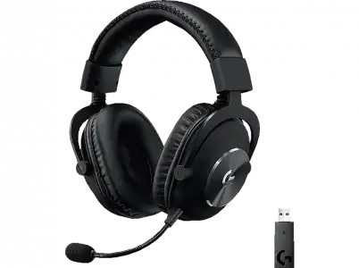 Auriculares gaming - Logitech G PRO X Wireless Lightspeed, PC, PS5, PS4, Nintendo Switch, 7.1 canales, 20h, Negro