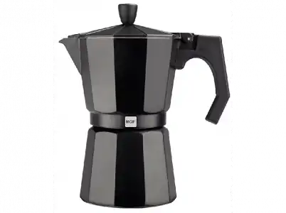 Cafetera tradicional - Magefesa 01PACFKEB09, 9 Tazas, Aluminio, Negro