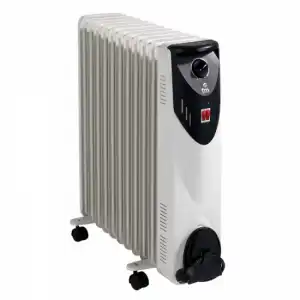 FM Calefacción RW-25 Radiador de Aceite 11 Elementos 2500W