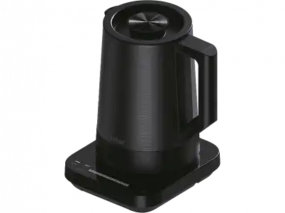 Hervidor de agua - Haier HKE5A 011 I-Master Series 5, 2200 W, 1.7 l, 7 niveles Temperatura, 40º- 100º, Negro