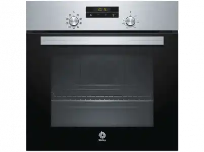 Horno - Balay 3HB2031X0, 66L, Grill, Clase A, Inox