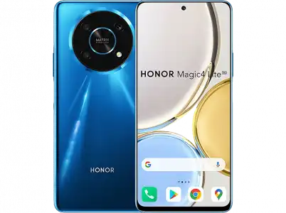 Móvil - Honor Magic 4 Lite, Azul, 128 GB, 6 6.81" Full HD, Qualcomm Snapdragon 695, QuadCam 48 MP, 4800 mAh, Dual Sim