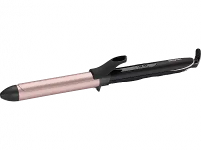 Rizador - Babyliss Rose Quartz, 25 mm, 6 temperaturas, Hasta 210 ºC, Cerámica de cuarzo, Rosa