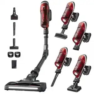 Rowenta - Aspirador De Escoba Recargable X-Force Flex Animal Care Rojo