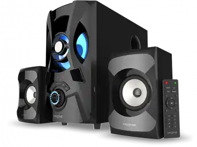 Sistema de altavoces - Creative SBS E2900, 120 W, Con Subwoofer, 2x Altavoces, 2.1 Canales, Bluetooth, Negro