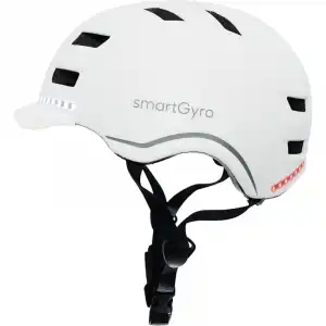 Smartgyro Helmet Pro Casco Inteligente con LED Talla L Blanco