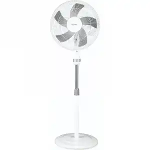 Sogo Ventilador de Pie 50W Blanco/Plata