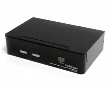 Startech.com Conmutador Kvm Dvi Usb De 2 Puertos Con Audio