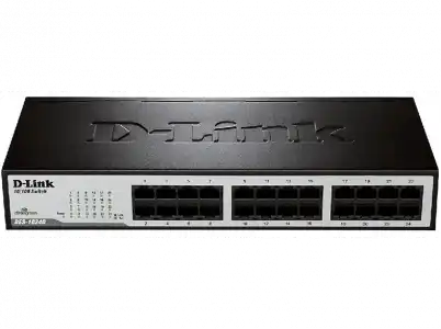 Switch - D-Link DES-1024D, 24 puertos, 10/100Mbps, negro, sin gestionar