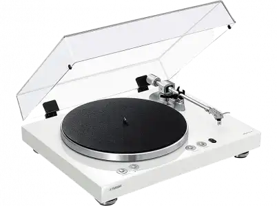 Tocadiscos - Yamaha MusicCast Vinyl 500, ‎RCA, Bluetooth, 33 y 45 rpm, Aluminio, Blanco