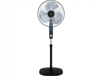 Ventilador de pie - Rowenta VU4420F2, 60 W, 1.3 m, 55 m³/min, 54 dB, 3 Velocidades, Función Antimosquitos, Silencioso, Negro