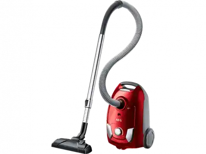 Aspirador con bolsa - AEG VX4-1-WR-A, 750 W, Capacidad 3 l, 79 dB, Rojo