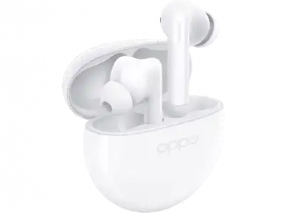 Auriculares True Wireless - Oppo Enco Buds 2, Intraurales, Bluetooth 5.2, Resistentes agua, Blanco