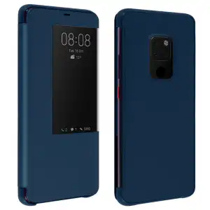 Avizar Funda Azul Oscuro con Ventana Inteligente Táctil para Huawei Mate 20