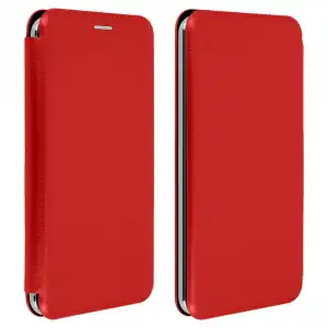 Avizar Funda Libro con Slide Roja para Smartphones de 5.4" a 6"