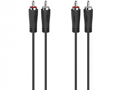 Cable RCA - Hama 00205257, De conector a RCA, 1.5 m, Negro