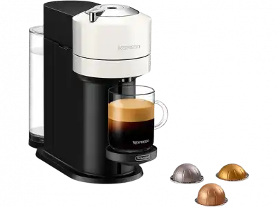 Cafetera de cápsulas - Nespresso De'Longhi Vertuo Next ENV120.W, 1.1 l, 1500 W, Blanco