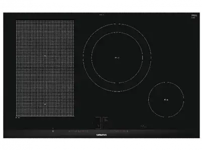 Encimera - Siemens EX875LEC1E, Eléctrica, Inducción, 4 zonas, 28 cm, Negro