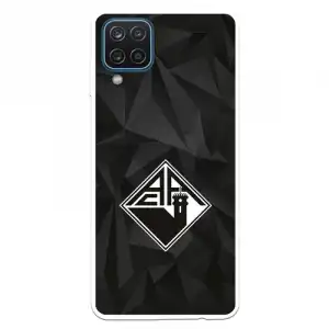 Funda Para Samsung Galaxy A12 Del Académica De Coimbra Escudo Fondo Negro - Licencia Oficial Académica De Coimbra