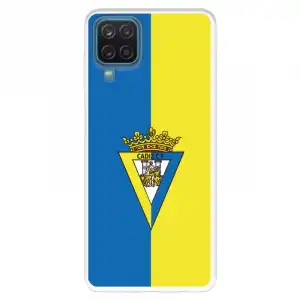 Funda Para Samsung Galaxy A22 4g Del Cádiz Escudo Fondo Bicolor - Licencia Oficial Cádiz Cf