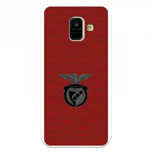 Funda Para Samsung Galaxy A6 2018 Del Escudo Fondo Granate - Licencia Oficial Benfica