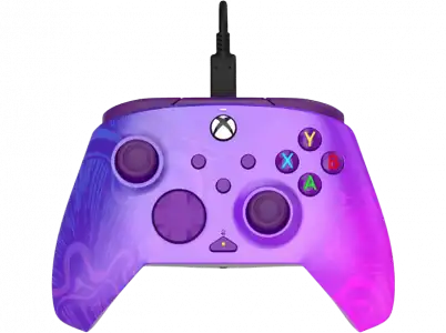 Mando - PDP XX RWCPFL, Xbox Series X Rematch Wired Controller Purple Fade Licenciado, Morado