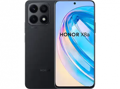 Móvil - Honor X8a, Midnight Black, 128 GB, 6 GB RAM, 6.7 " HD+, Mediatek Helio G88, 4500 mAh, Magic UI 6.1 basado en Android 12