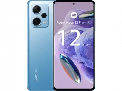 Móvil - Xiaomi Redmi Note 12 Pro + 5G, Azul, 256 GB, 8 GB RAM, 6.67" AMOLED FHD+ 120Hz, MediaTek Dimensity 1080 2,6 Ghz, 5000 mAh, Android